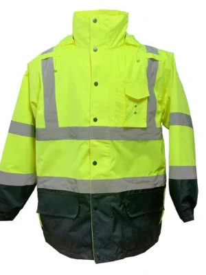 100 Raincoat / Parka Jacket Class 3 with Detachable Quilted Inner