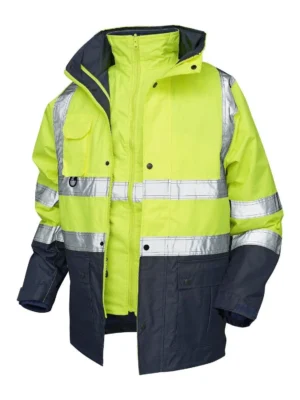 104 5 in 1 Parka Freezer Jacket Navy/Yellow