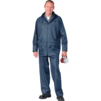 Rainsuit Navy Blue 300D Oxford PU Coated Fabric Class 2
