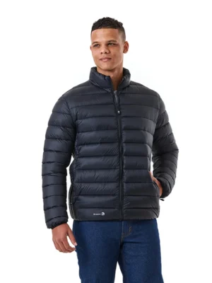 DROMEX Puffer Jacket Black/Royal Blue XS-5XL