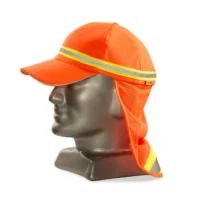 178 Reflective Baseball Hat With Neck Protector (Orange)