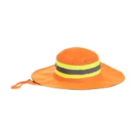 190 Brimmed Hat Orange & Reflective Tape