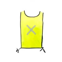 Lime Reflective Solid Material Maxi Bib