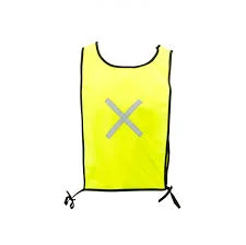 204 Lime Reflective Solid Material Maxi Bib