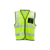 Dromex Lime Mesh Vest With Zip & ID
