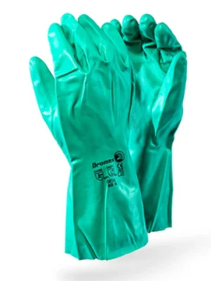 DROMEX Green Nitrile Gloves EN388 & 372