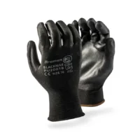 DROMEX Nylon Black PU Palm Coated Gloves