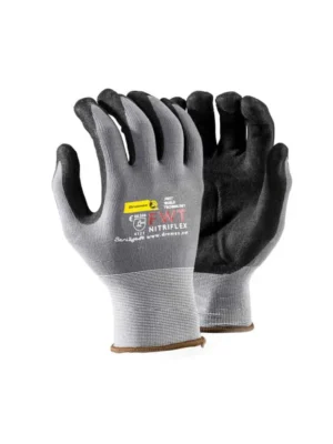 NITRIFLEX Black Sanitized Palm Nitrile Coated Glove