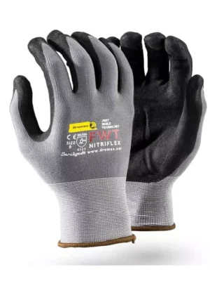 NITRIFLEX Black Sanitized Full Nitrile Coated Glove