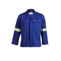 29 Jonsson 100% Cotton Reflective Work Jacket (Navy/Royal Blue)