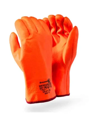 PIONEER Orange Freezer Glove, 30cm Open Cuff