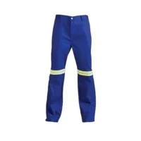 30 Jonsson 100% Cotton Reflective Work Trousers (Navy/Royal Blue)