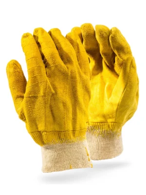YELLOW COMAREX Fully Dipped Knit Wrist Glove