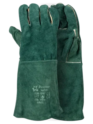 342 DROMEX Green Lined Fully Welted Wrist Length Glove