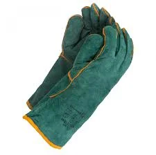 346 PIONEER 2.5 Green Lined Wrist Length Glove with Reinforced Palm