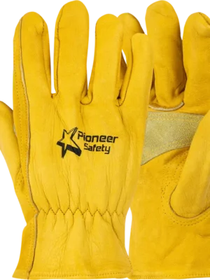 PIONEER TOUGH VIP Gold Grain Leather Glove with Reinforced Palm