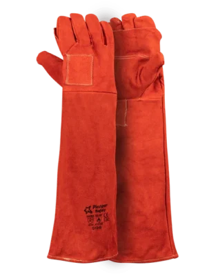 358 PIONEER 16 Red Heat Resistant Glove Kevlar Stitched Shoulder