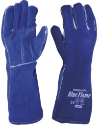 PIONEER TOUGH Blue Air Cushion Welding Glove 35cm Fully Kevlar Stitched