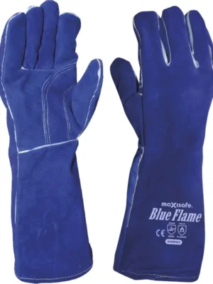 366 PIONEER TOUGH Blue Air Cushion Welding Glove 35cm Fully Kevlar Stitched