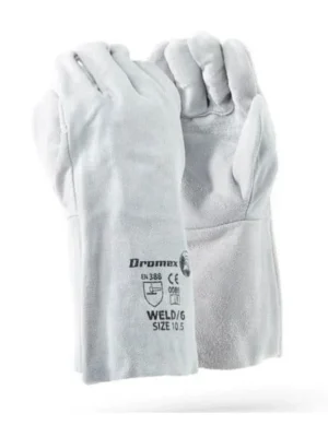 371 DROMEX Chrome Leather Double Palm Wrist Length Glove