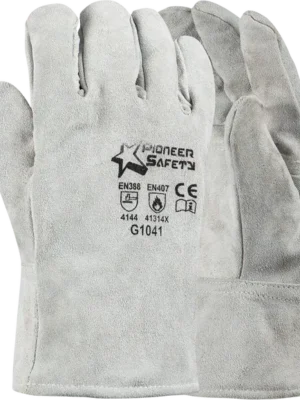 376 PIONEER 2.5 Chrome Leather Wrist Length Fleece Lined Winter Glove