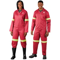 38 Unisex Trade Polycotton Conti Suit with Reflective Arms & Legs (Yellow Tape)