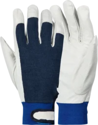 382 Pigskin Driver Glove with Cotton Back Elastic Velcro Cuff