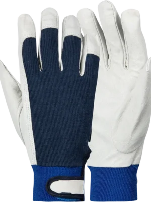 Pigskin Driver Glove with Cotton Back Elastic Velcro Cuff