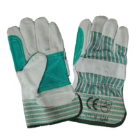 Candy Stripe Rigger Superior Glove Reinforced Green Palm & Candy Back Safety Cuff