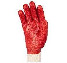 PIONEER Red PVC Knit Wrist Glove Standard