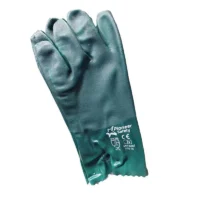 PIONEER Red PVC Glove 35cm Open Cuff