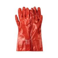 DROMEX Brown Rough PVC Glove Knit Wrist