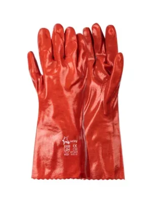 417 DROMEX Brown Rough PVC Glove Knit Wrist