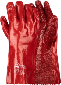 PIONEER Gorgon Brown Heavy Duty PVC Glove Open Cuff 35cm