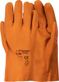 PIONEER Titan Lime Green PVC 27cm Reinforced Glove