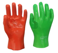 PIONEER Titan Lime Green PVC 35cm Reinforced Glove