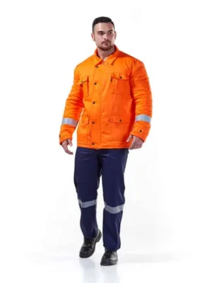 46 DROMEX D59 Orange Flame & Acid Jacket with Reflective