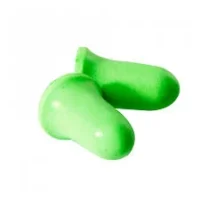 Fluorescent Green Bell PU Foam Disposable Uncorded Earplug