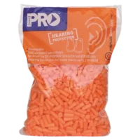 Hi-Vis Bullet Earplug Uncorded Refill Pack 500 Pcs