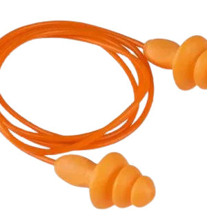 PIONEER Reusable Earplug Orange Corded Individual Pack 100 Per Box MOQ 2000
