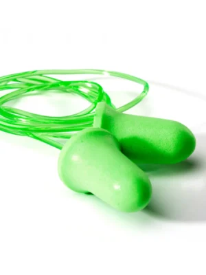 514 Fluorescent Green Bell PU Foam Disposable & Corded Earplug