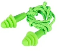 517 Hi Vis TPR Reusable Earplug Corded 100 Per Box SNR32DB MOQ 2000