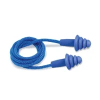 Blue Reusable Earplug Corded with Metal Detector 100 Per Box SNR32DB MOQ 2000