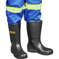 Shield Black Gumboot Non-Steel Toe Cap