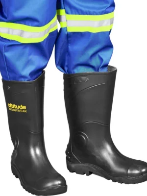 622 Shield Black Gumboot Non-Steel Toe Cap