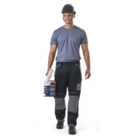 DROMEX Utility Black Pants with Knee Pad Pocket