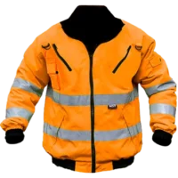 ORANGE Bunny Jacket Winter Zip Off Sleeve