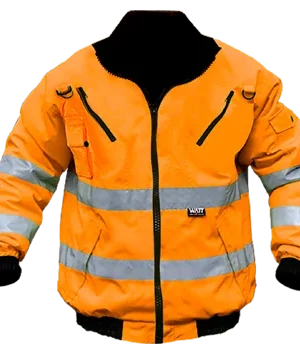 ORANGE Bunny Jacket Winter Zip Off Sleeve