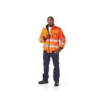 92 DROMEX Hi-Viz Reflective Thermal Bunny Jacket (Orange or Navy)