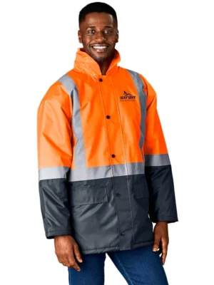 Hazard Padded Two Tone Hi-Viz Reflective Jacket